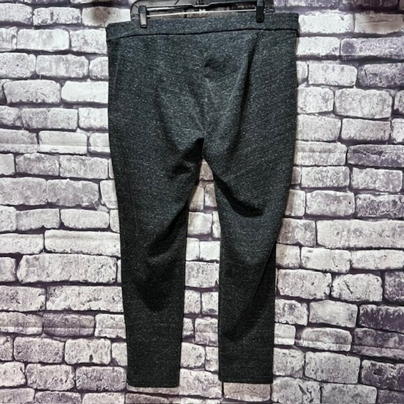 Banana Republic Gray & White Heathered Pants Size XL - Picture 5 of 8